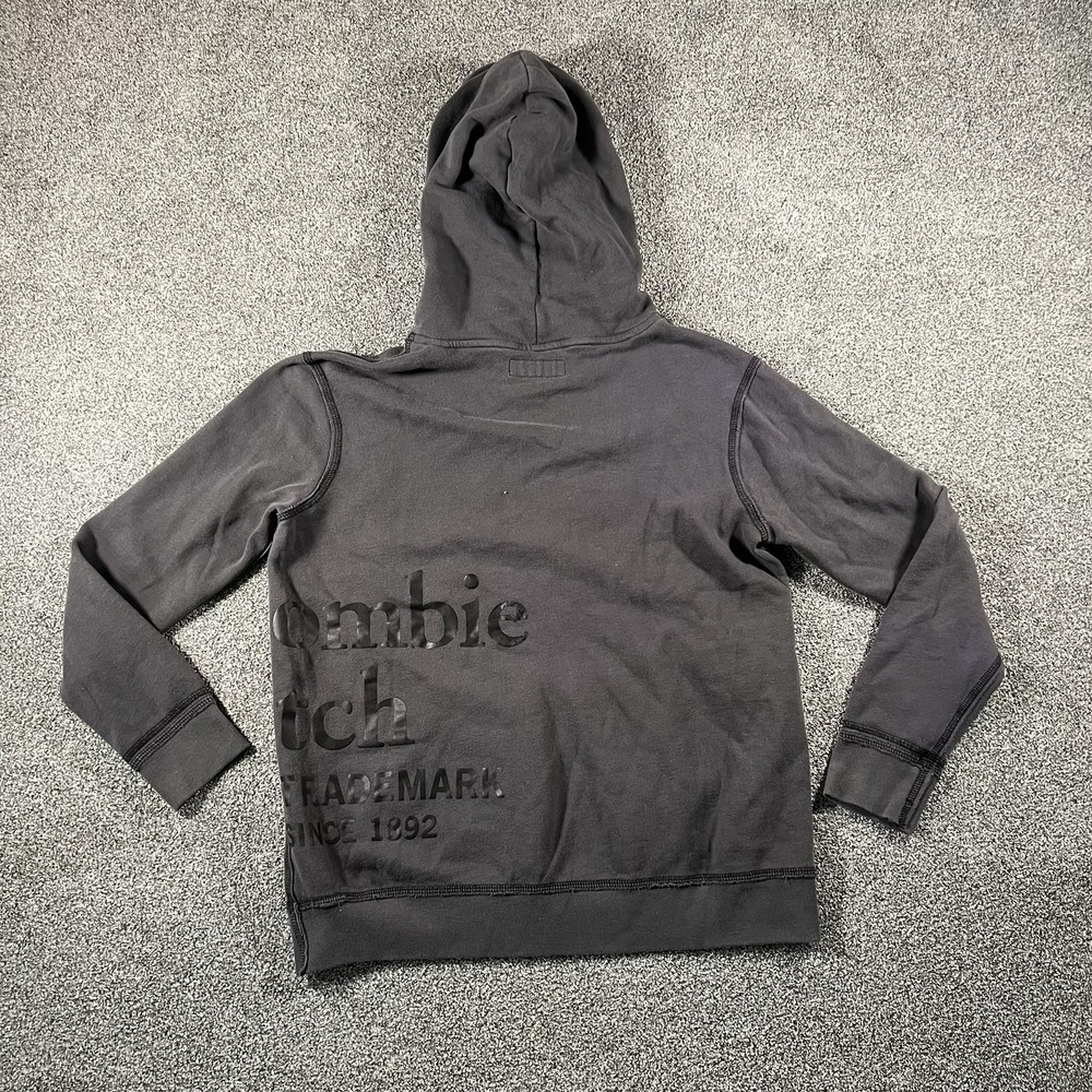 Abercrombie & Fitch Men’s Gray Pullover Hoodie Graphic A&F Fleece Size Small - Picture 9 of 10